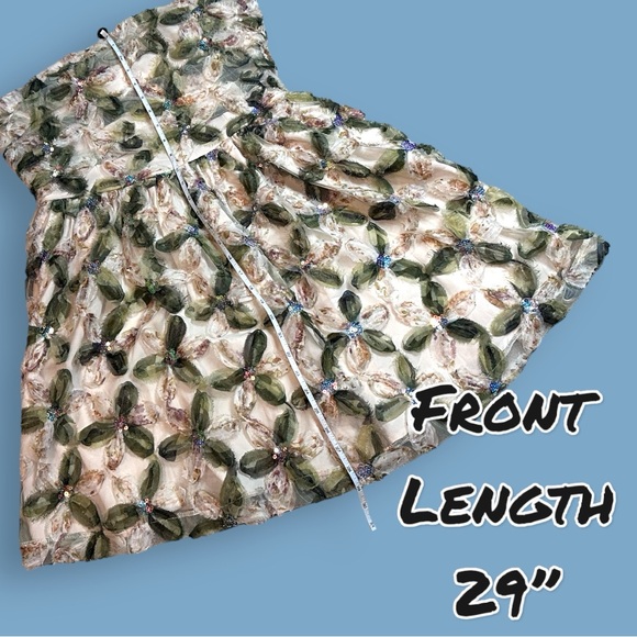 🎉HP🎉NWT Vernacular Sequin and Lace Spaghetti Strap Fairy Dress. Size Medium 🧚 - Picture 5 of 15